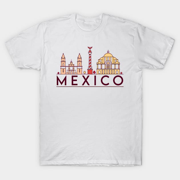 Mexico cityscape T-Shirt by SerenityByAlex